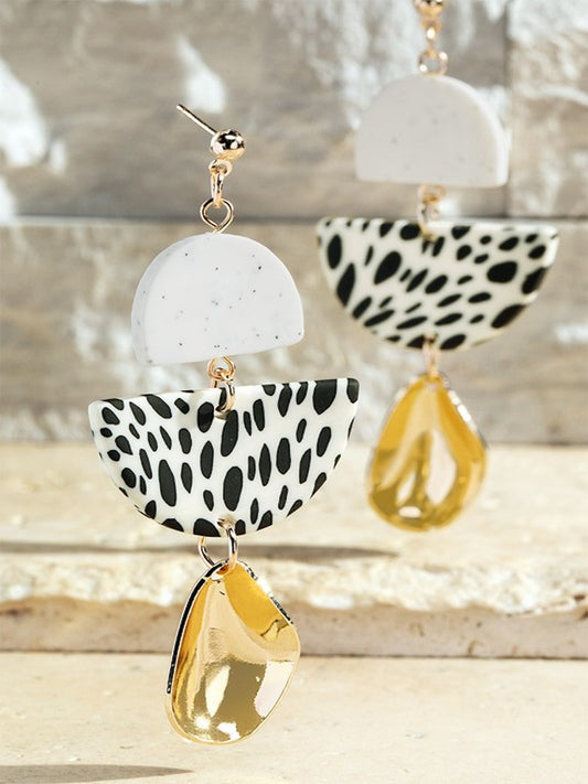Dalmatian Dangle Earrings