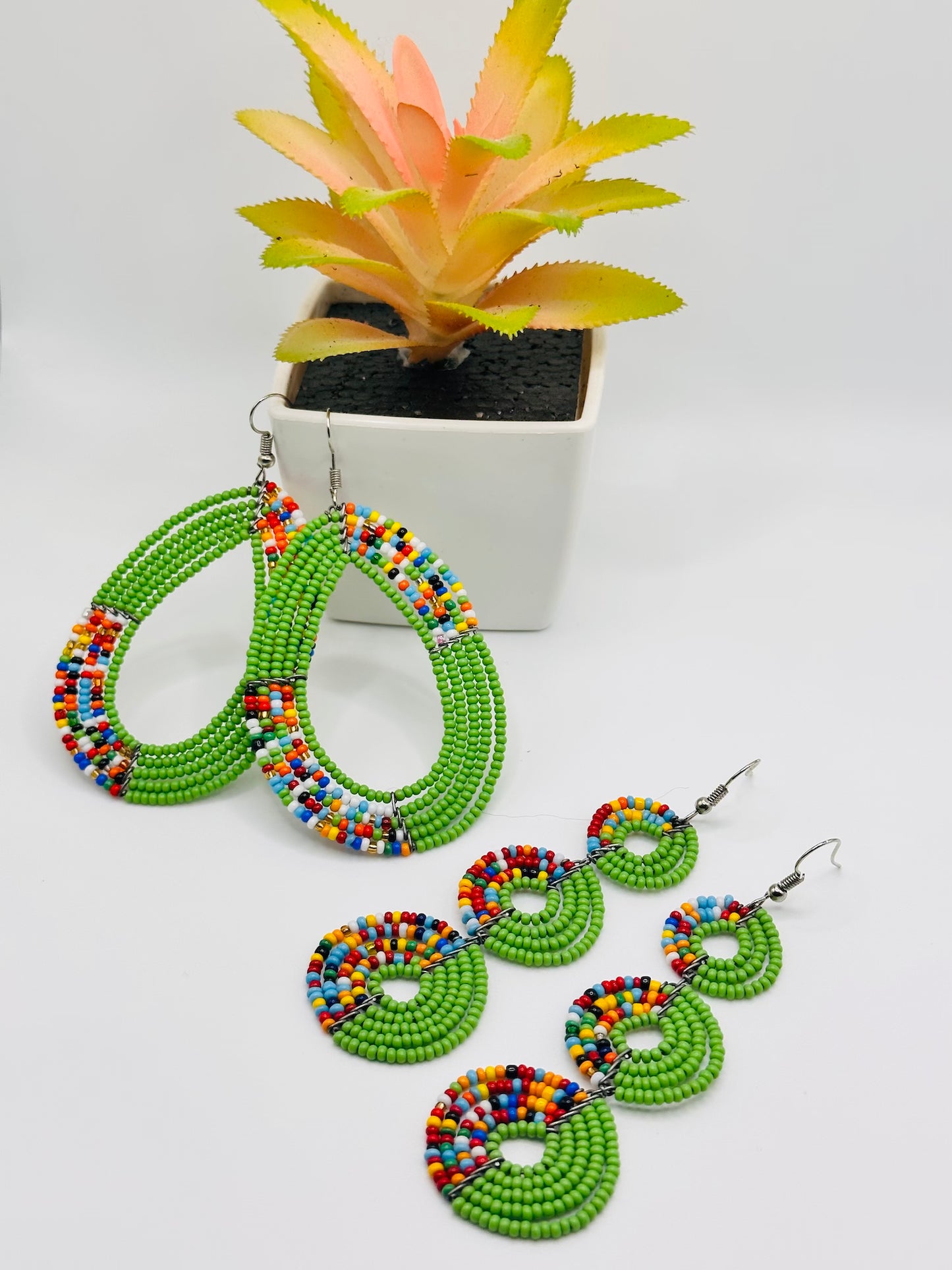 Authentic African Beaded Earrings