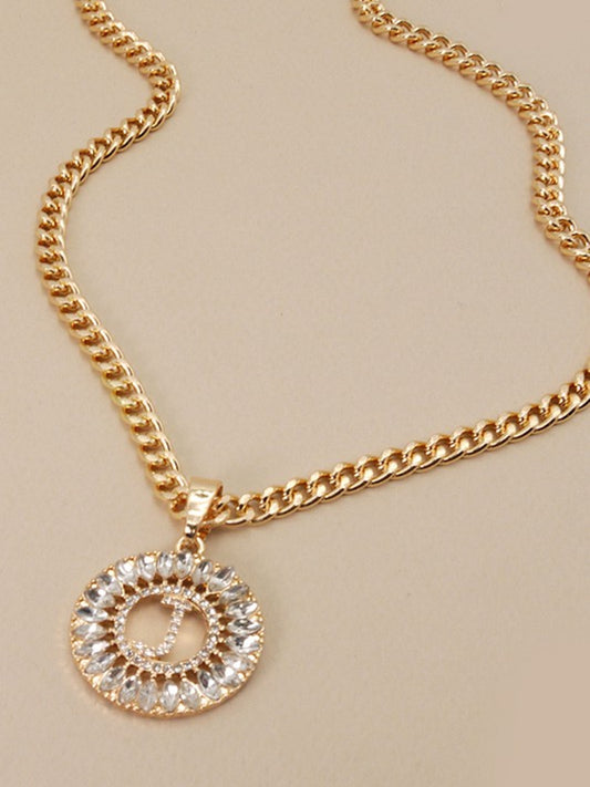 Luxurious Initial Necklace-J