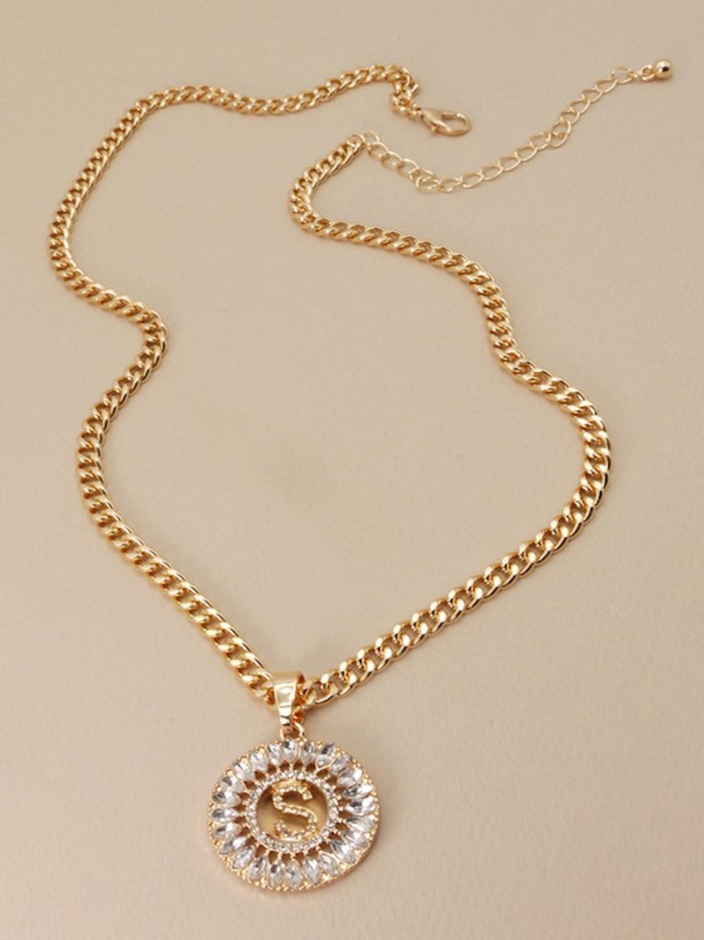 Luxurious Initial Necklace-S