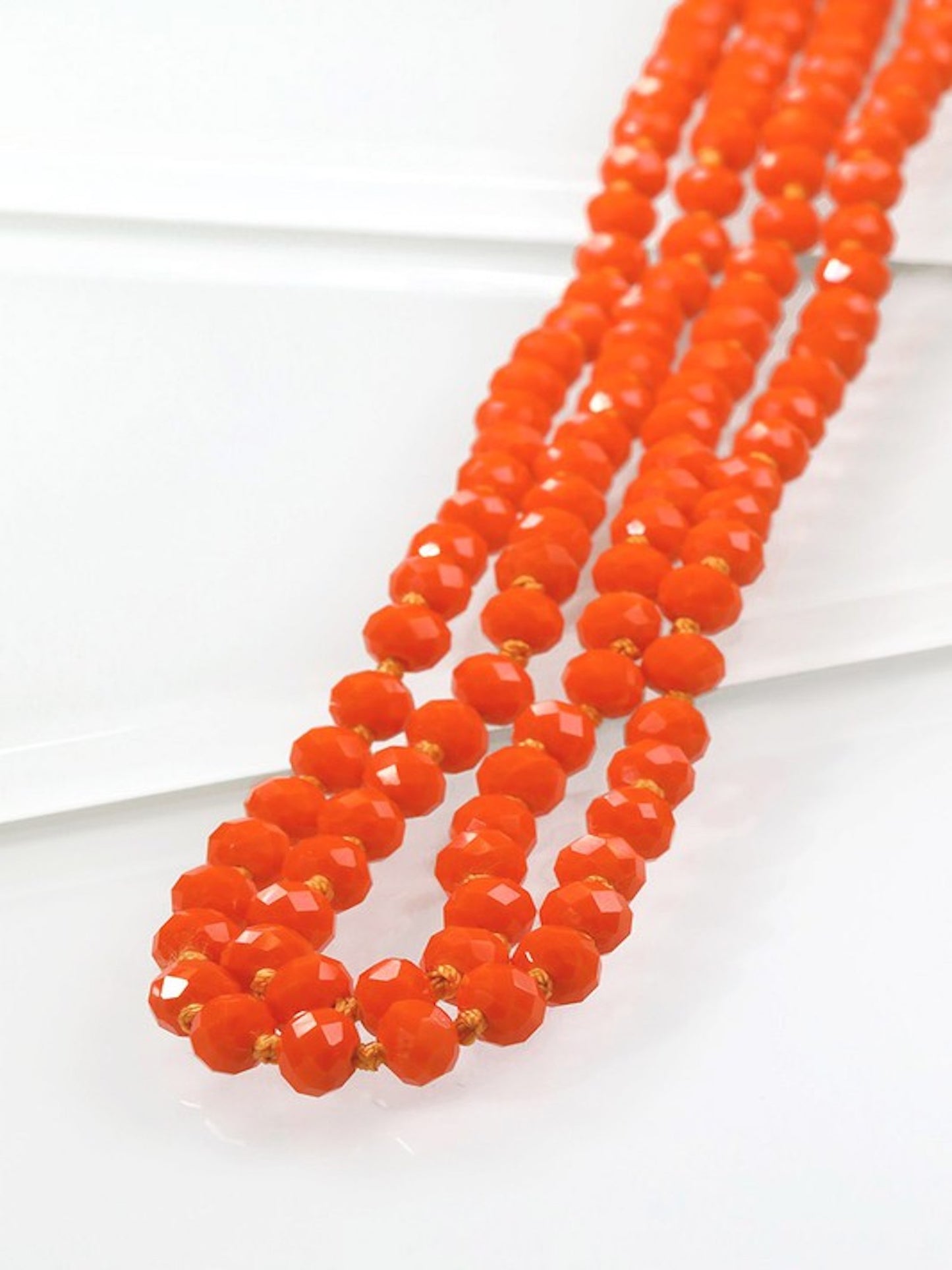 The Classic Glass Beads- Tangerine